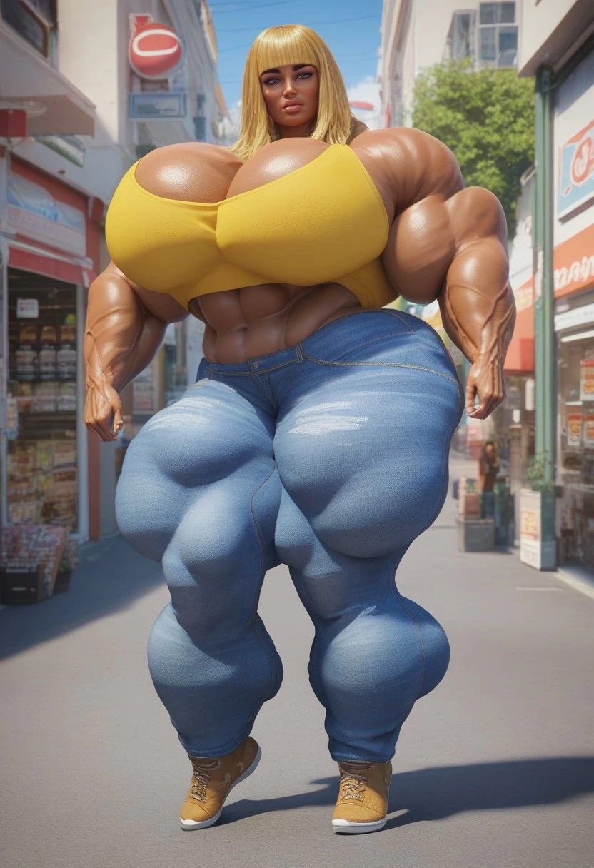 SARAH SAMSON MUSCLE (DEVIANTART 3D ART STYLE - HIATUS?) V1