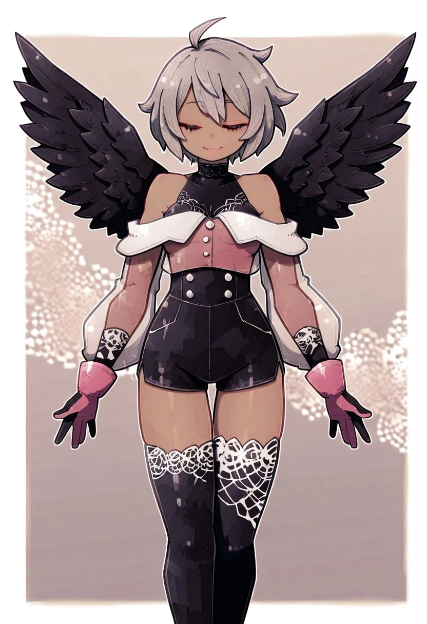 Angel Dust, hazbin hotel style, bimbo, big breast, alone, flip flops,,sharpteeth, smile, cape, scarf, alone,walking
