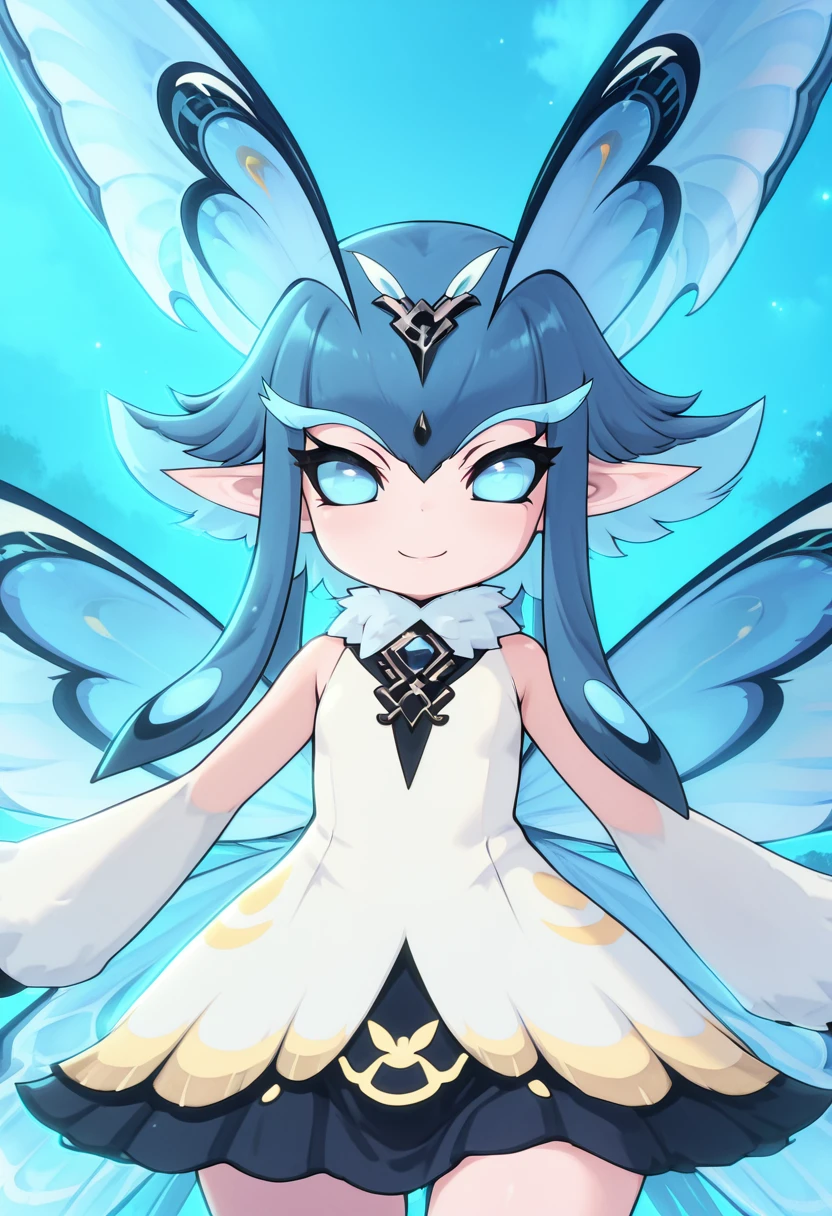 masterpiece, best quality, solo, curvy, beautiful eyes, narrow waist, wide hips, 1girl, solo, smile, looking at viewer, close up, zzPhantomfly, looking at viewer, smile, fur collar, dress, wings, butterfly wings, ,<lora:Phantomfly_AzurProm_IXL:1.0>, , smile, looking at viewer, cowboy shot, <lora:ZankuroIXLLight_v2:0.8>,