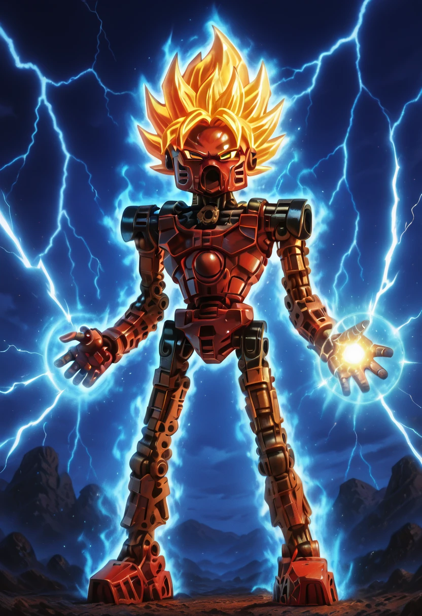 masterpiece, best quality, solo,   zzTahu, standing, weapon, non-humanoid robot, plastic, toy, figure,  ,<lora:TahuToa_IXL:1.0>,   ,vivid aura, looking at viewer, blue background, smug, aura, super saiyan, charging energy, energy ball, energy, lightning, <lora:DBSBroly_Style_IXL_v2:0.6>,