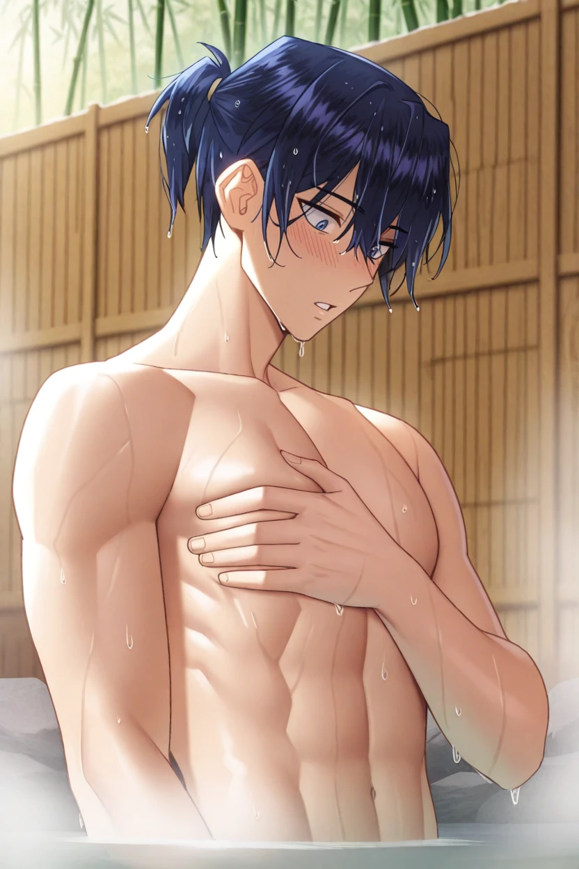 Ultra HD, Super quality, masterpiece, Naked Boy, Two gay boys, Gay Hentai Anime, Two people kissing and hugging, Nice body, Bedroom, 2 Beautiful anime boy faces,