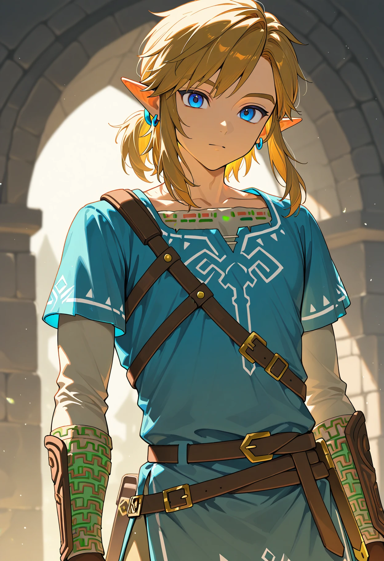 1boy, link, solo, looking at viewer, masterpiece, best quality, newest, absurdres, highres, very awa,