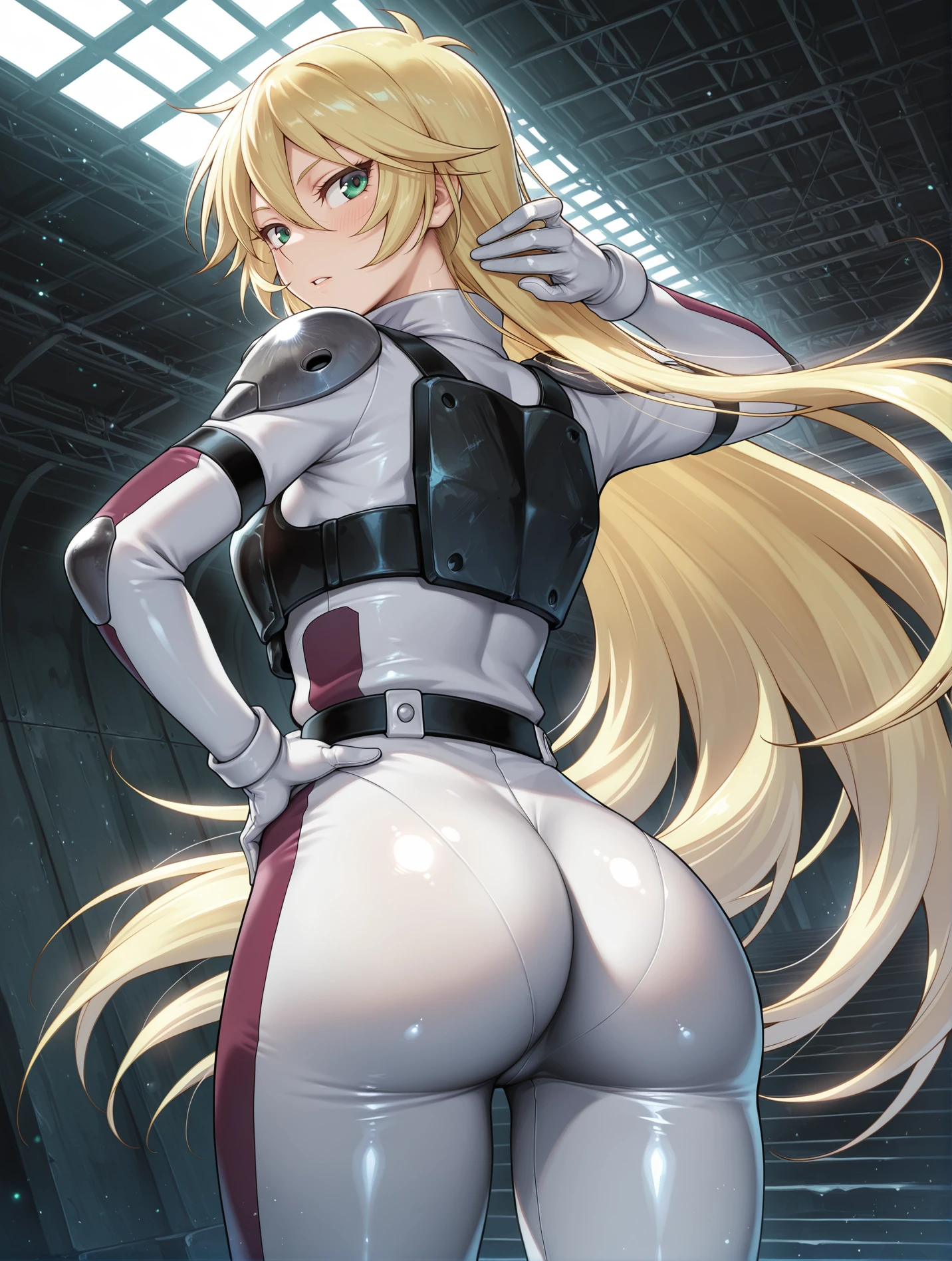 8K、1girl in、spaceships、body suit、cleavage of the breast、natta、intergalactic、spaces、huge-breasted、I have a laptop、looking at the viewers、、solofocus、cowboy shot、(masterpiece:1.4)、(top-quality:1.4)、(shinny skin)、Steamed body、masutepiece, superfine illustration, Best Quality, light Particle, Ultra-detailed, 8K Wallpaper, (Bright colors:1.2), (Adult Woman), Voluptuous body, huge-breasted, superfine illustration, Best Quality, light Particle, Ultra-detailed, 8K Wallpaper, (Bright colors:1.2), Solo, (girl with), Small breasts, (Black Long Hair), Straight hair, Shiny hair, Shiny skin, Delicate line tail face, (shairband, School uniform, Bottomless), Nipples, lowfers, sox, Face, Very beautiful blue eyes, shiny eyes, Closed eyes, Arched back, Face, o-face, Blush cheeks, Arched back, under the boobs, (vaginal ), (A Man), hetero, (laying on back), (girl spread legs:1.4), (Intense Sex:1.7), (cum shots:1.2), NSFW, crass room