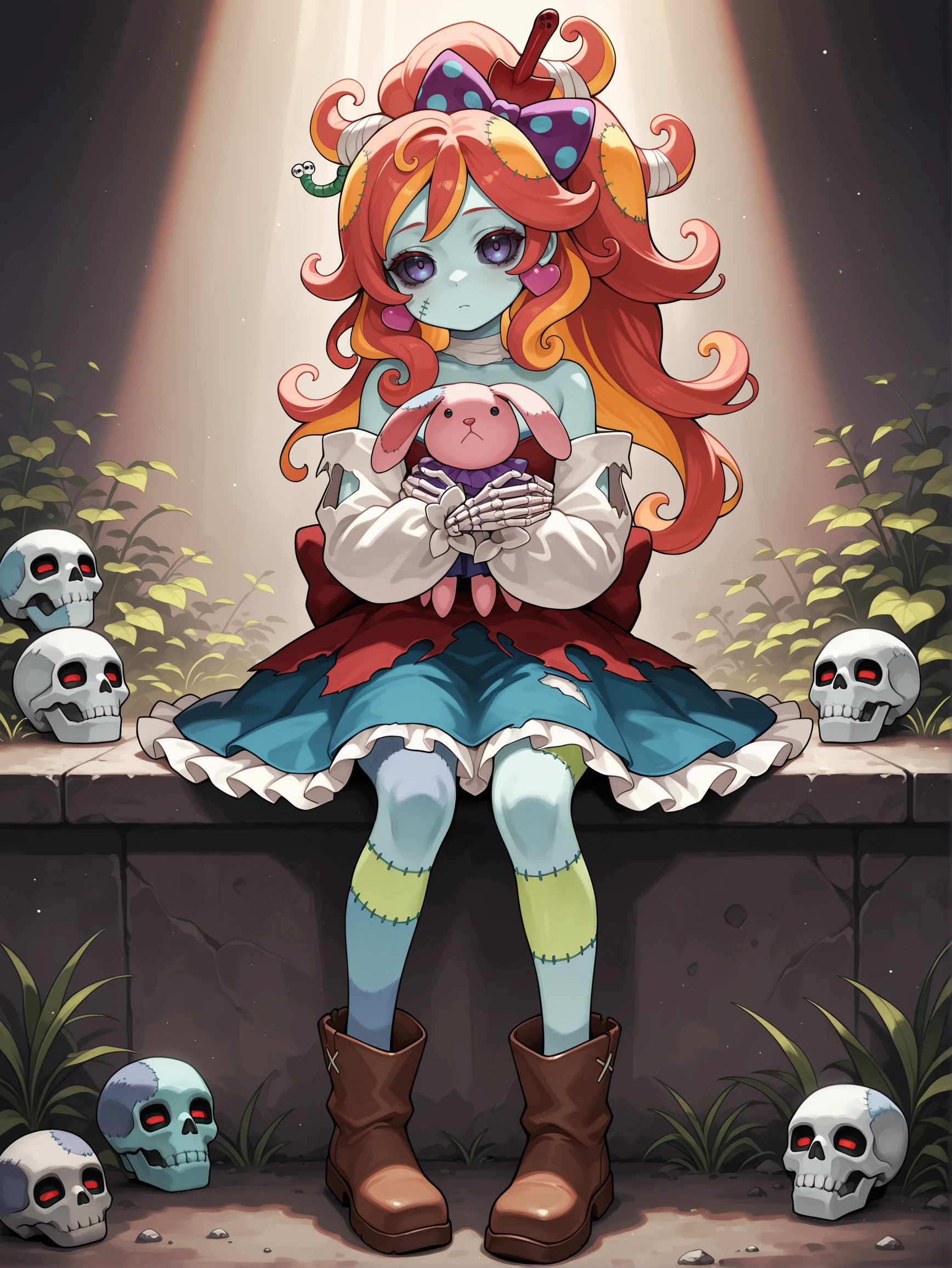 Has una Blythe doll con corpse paint