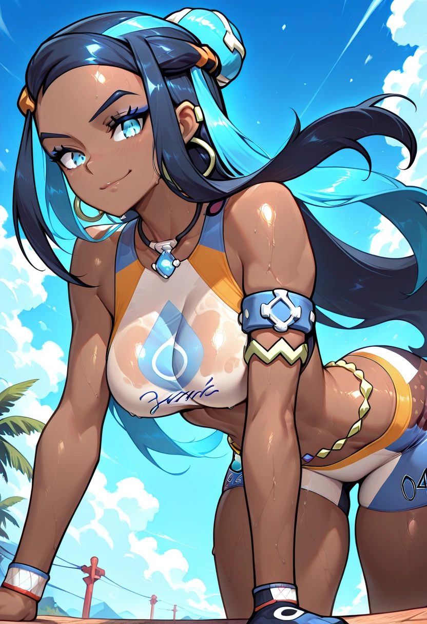 Nessa: The Raging Wave  | ルリナ  (Pokemon)  [Illustrious & Pony]