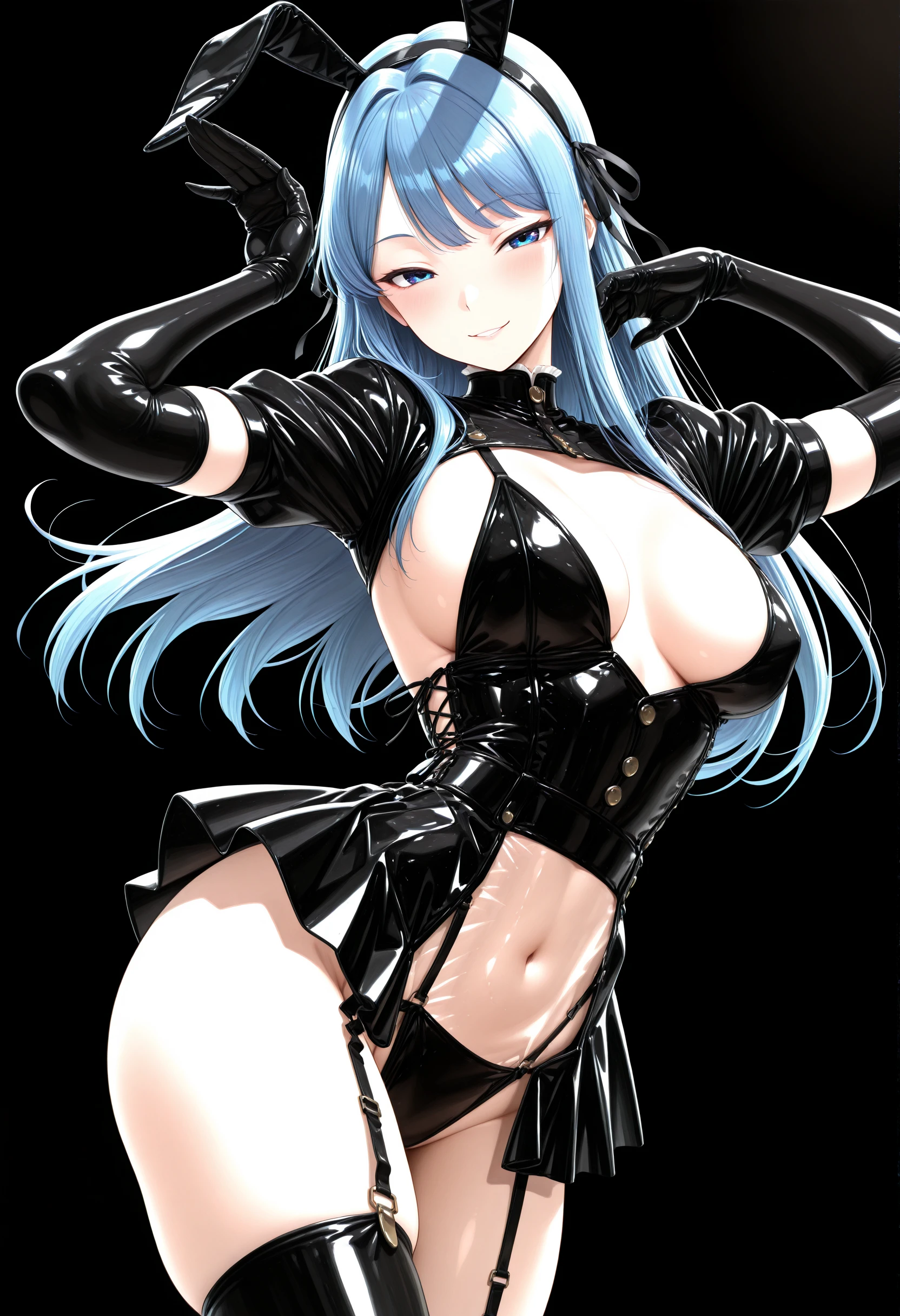 Latex Bunny Twins Outfit Latex Bunny Twins Outfit