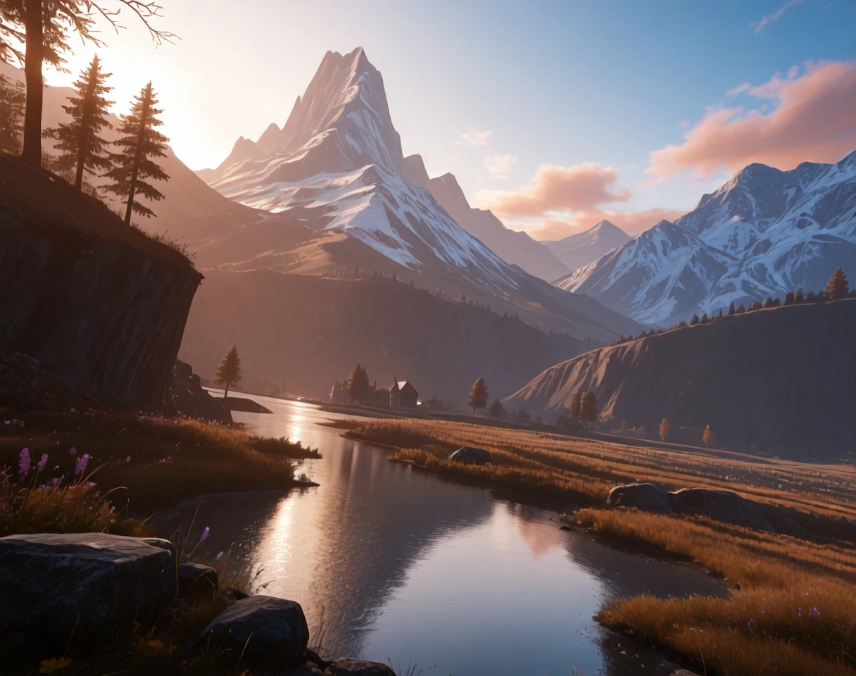 <lora:Tainted_Grail_(Landscape)_(Illustrious)_(AD):1> Tainted Grail, landscape, background, 
exterior, no humans, dark fantasy, dutch angle, vivid landscape, town, lake, fantastical landscape with forests and farmlands, tall steep mountains, 
BREAK: awe, masterpiece, best quality, amazing quality, very aesthetic, absurd details, source_anime, anime_masterpiece, vivid colors, 
BREAK: lazympos, lazypos (3),