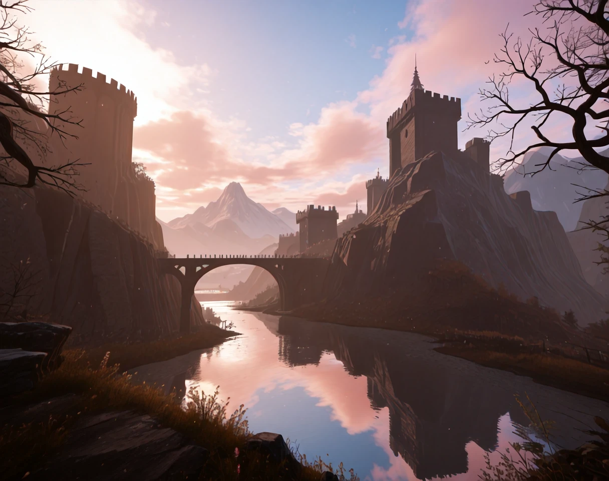 <lora:Tainted_Grail_(Landscape)_(Illustrious)_(AD):1.35> Tainted Grail, landscape, background,
exterior, no humans, dark fantasy, dutch angle, vivid landscape, town, lake, fantastical landscape with forests and farmlands, tall steep mountains, town walls,
BREAK: awe, masterpiece, best quality, amazing quality, very aesthetic, absurd details, source_anime, anime_masterpiece, vivid colors,
BREAK: lazympos, lazypos (3),