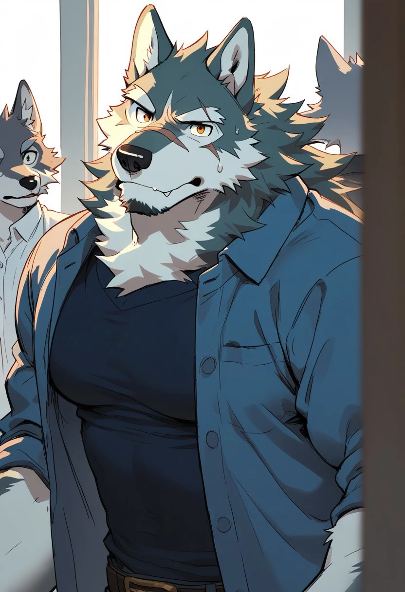 Furry muscle sketch stylization fusion [ Pony, Illustrious, NoobAI ] 