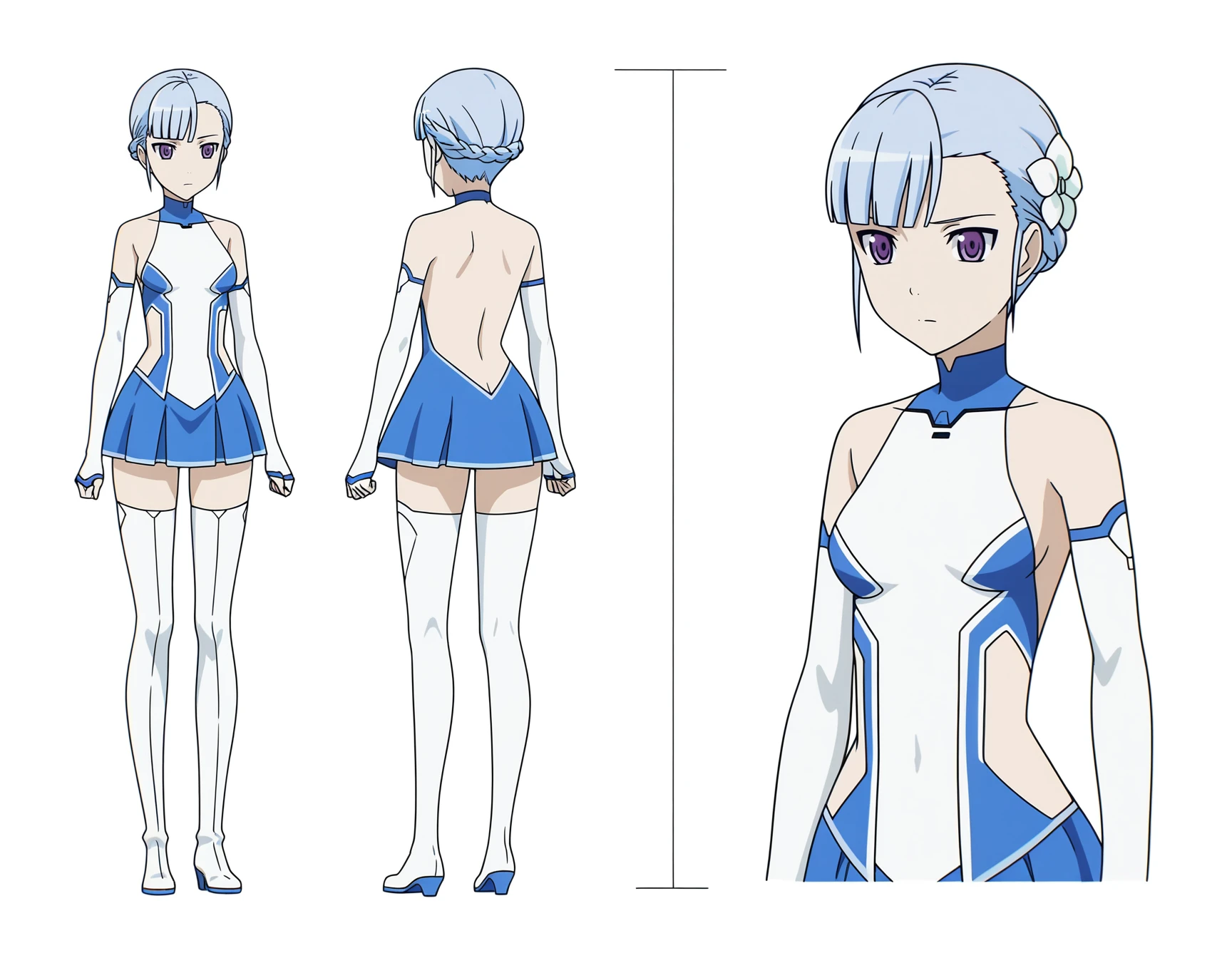 ph_rem, remhd, 1girl, blue hair, solo, blue eyes, x hair ornament,
BREAK (frilled bikini,white bikini,front-tie top,barefoot:1.2),
BREAK ((sexy )) textured haircut (((detailed character sheet, frontal view, side view, three quarter view))), ((7 heads full body)),
BREAK (masterpiece:1.2), best quality, high resolution, unity 8k wallpaper, (illustration:0.8), (beautiful detailed eyes:1.6), extremely detailed face, perfect lighting, extremely detailed CG, (perfect hands, perfect anatomy),