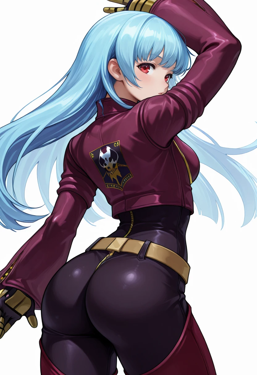1solo dark black SKIN elf, long hair, white hair, yellow eyes, full body, breastplate, looking at viewer, shiny, armor, thigh highs, high boots, shoulder armor, faulds, poleyn, gloves, gauntlets, (((1 girl))), medium to large breasts, a beautiful and cute lady, standing, (big muscular ass), {{{wearing armor }}} (thin waist), (incredibly beautiful full body photo, standing, (((bright eyes))), good anatomy, perfect hand muscular legs))), thin waist, muscular abdomen, wearing black high heel shoes, (((with her back to me showing her big shapely ass to me)))
