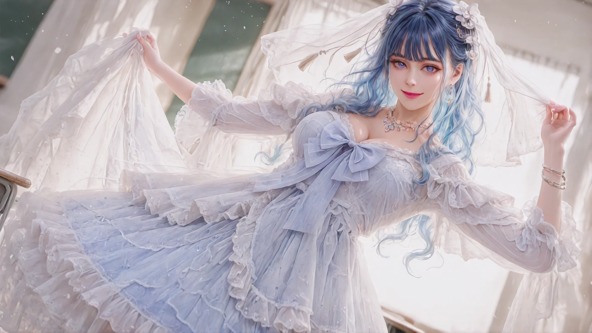 [FIN|IL DRESS 07] Lolita Dress Lull of the Blossom Snare: Where Dreams Are Captured in Silk Strings v3.0(Fin)