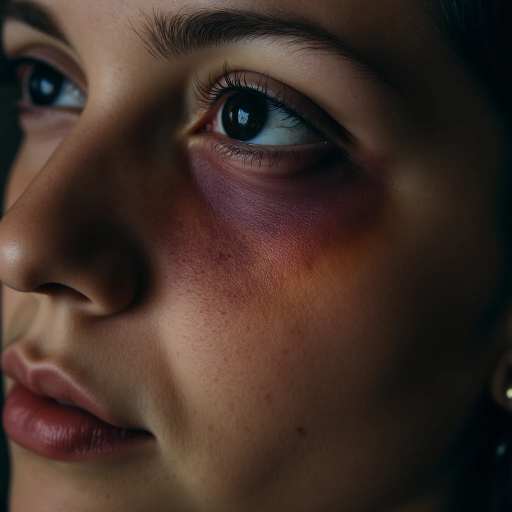 Bruise Makeup SFX style (cinematic photography) F1D