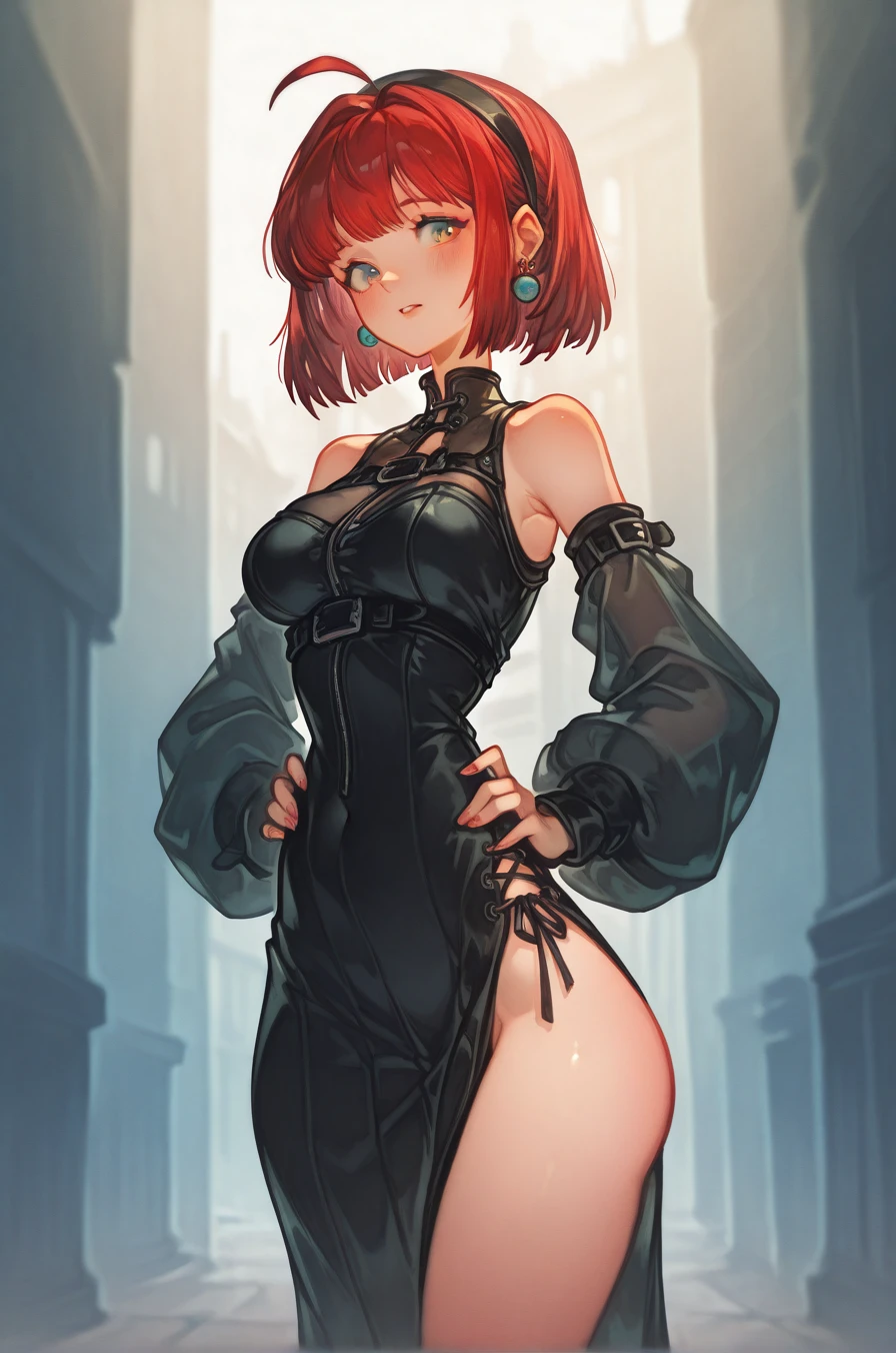 (masterpiece, best quality:1.2), cowboy shot, solo, 1girl, orihime inoue, cheongsam, lewd, NSFW, nip slip, revealing outfit, big breasts, katana, sexy back, sleeveless, minimal clothing, ponytail, beautiful, wardrobe malfunction, looking at viewer, absurdres, high res, ultrasharp, 8k, masterpiece