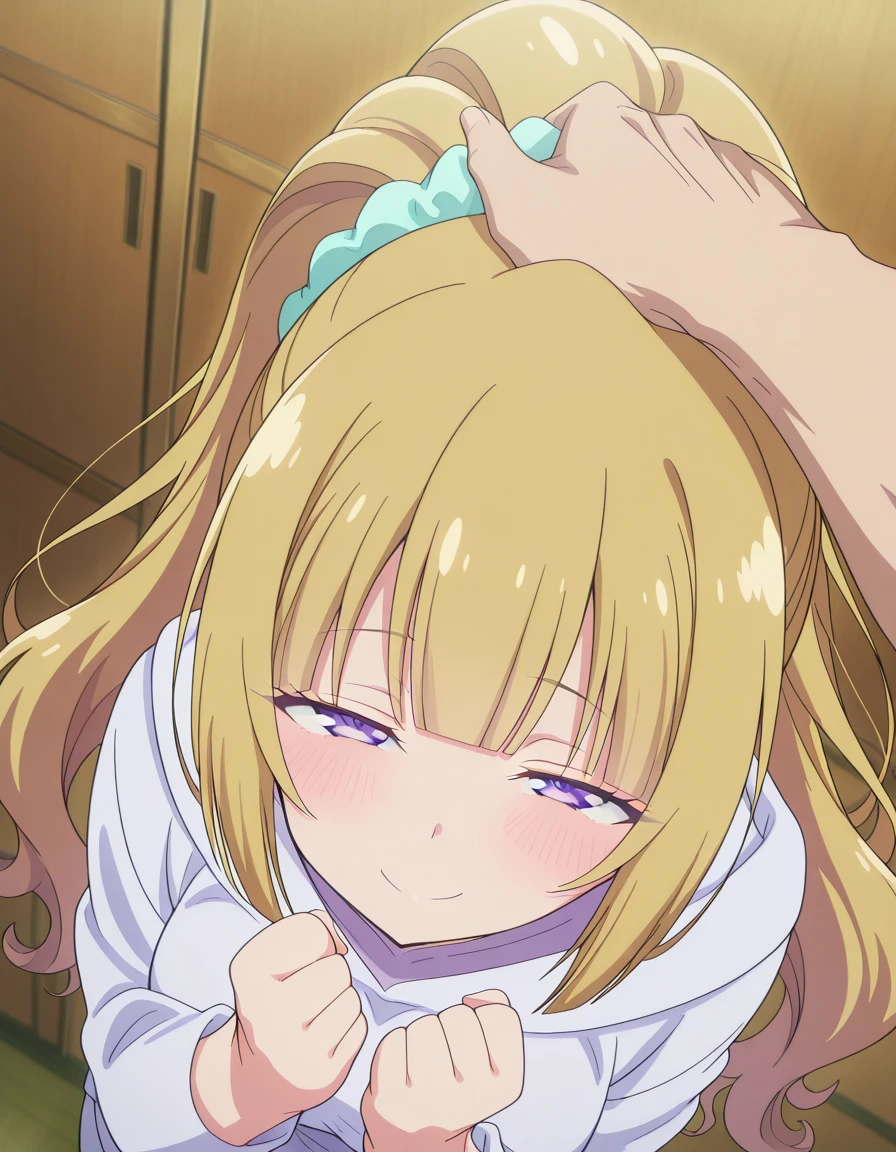 Doing a massage, One girl,White shirt, masterpiece, Highest quality, Very detailed, smile, anime