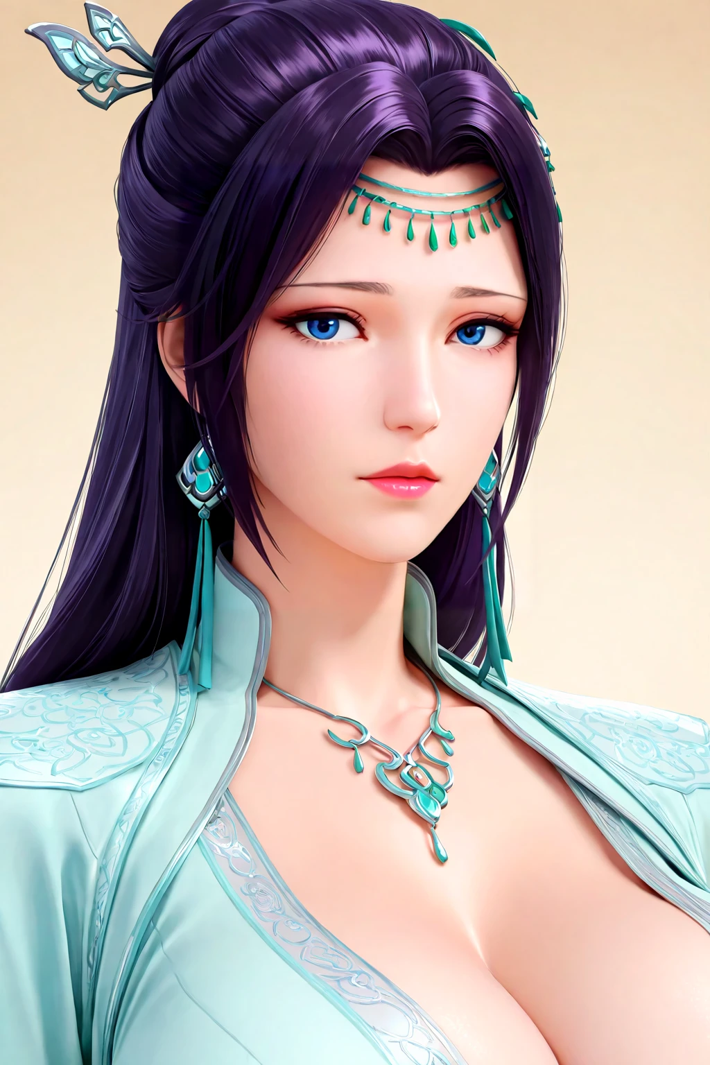 <lora:yunyun:0.7> best quality, masterpiece, highres, ((yunyun)), open dress, red dress, necklace, close up ,Beautiful face,(( close up)), 1girl, cross arms before chest, traditional chinese room background, virtual wings, blue hair