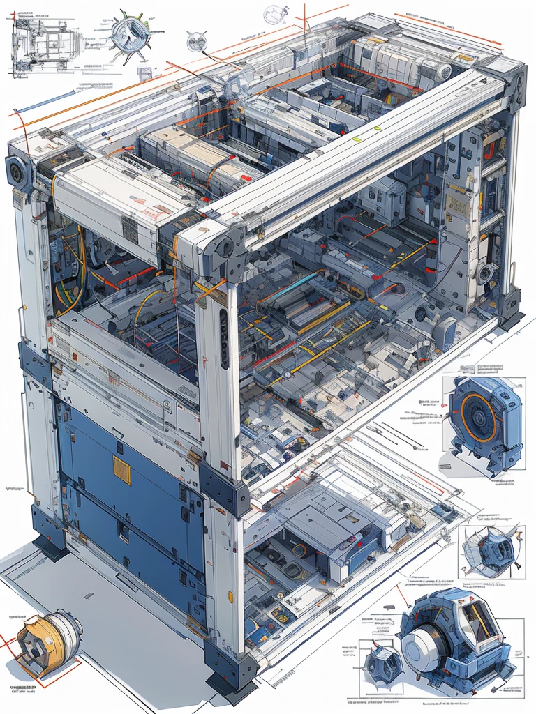 (sketches:0.6), Realistic 3D blueprint, (astronaut Schematics:1.1), Futuristic 3D infographic, of futuristic sci-fi huge spacecraft, oval glass front, blue neon trim lights, (knolling:1.1), warp engines, (formulas and annotations, schematic by parts,:1.3),autocad, revit, 3D sections and plans (white background:1.2), golden ratio, fake detail, trending artstaion, xk3mt1ks, futscribe, ftsc, technical sketch, Blueprint, Blue print, Schematic Drawing, technical drawing, schematic, drawing, assembly, (disassembly diagram, CAD diagram) (3d (isometric)),