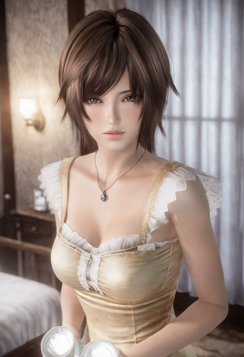 a beautiful girl with long black hair, red eyes, and a warm smile, wearing a white shirt with a blue sailor collar, a mini skirt, and a coffret, looking directly at the viewer, (best quality,4k,8k,highres,masterpiece:1.2),ultra-detailed,(realistic,photorealistic,photo-realistic:1.37),extremely detailed eyes and face,detailed lips,longeyelashes,beautiful detailed eyes,beautiful detailed lips,intricate details,delicate facial features,soft lighting,vibrant colors,dynamic composition,sophisticated style,elegant aesthetic,flawless skin,glossy hair,reflective materials,shimmering textures,dynamic pose,studio lighting,professional photography,cinematic lighting,dramatic shadows,warm color palette,pastel colors,soft focus,shallow depth of field,portrait,fashion,beauty,solo,1girl,blush,looking_at_viewer,smile,short_hair,open_mouth,black_hair,red_eyes,shirt,ribbon,original,navel,hair_ribbon,upper_body,short_sleeves,white_shirt,midriff,belt,sailor_collar,sweatdrop,blue_sailor_collar