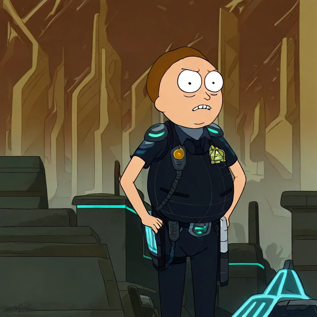 Police Morty (Rick and Morty) V1
