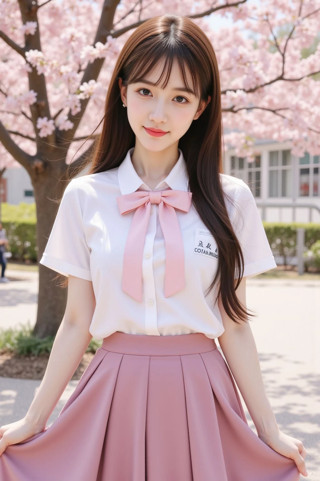 Cute Girls､high school girl､uniform､Pink mini skirt､See-through