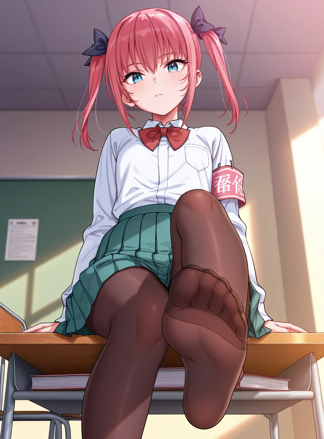 girl having sex),Girl with pink hair, long twintail hairstyle, ((small bushy eyebrows)), wearing gothic lolita clothing, lolicon , walking to school, flirty smile,, walking to school, bored look, bored face,, (sitting with legs open lifting her skirt to show her vagina wet with semen), (1 boy having sex with the girl, scaried young boy) naked boy about to have sex , boy ready to penetrate her pussy
boy about to penetrate her,