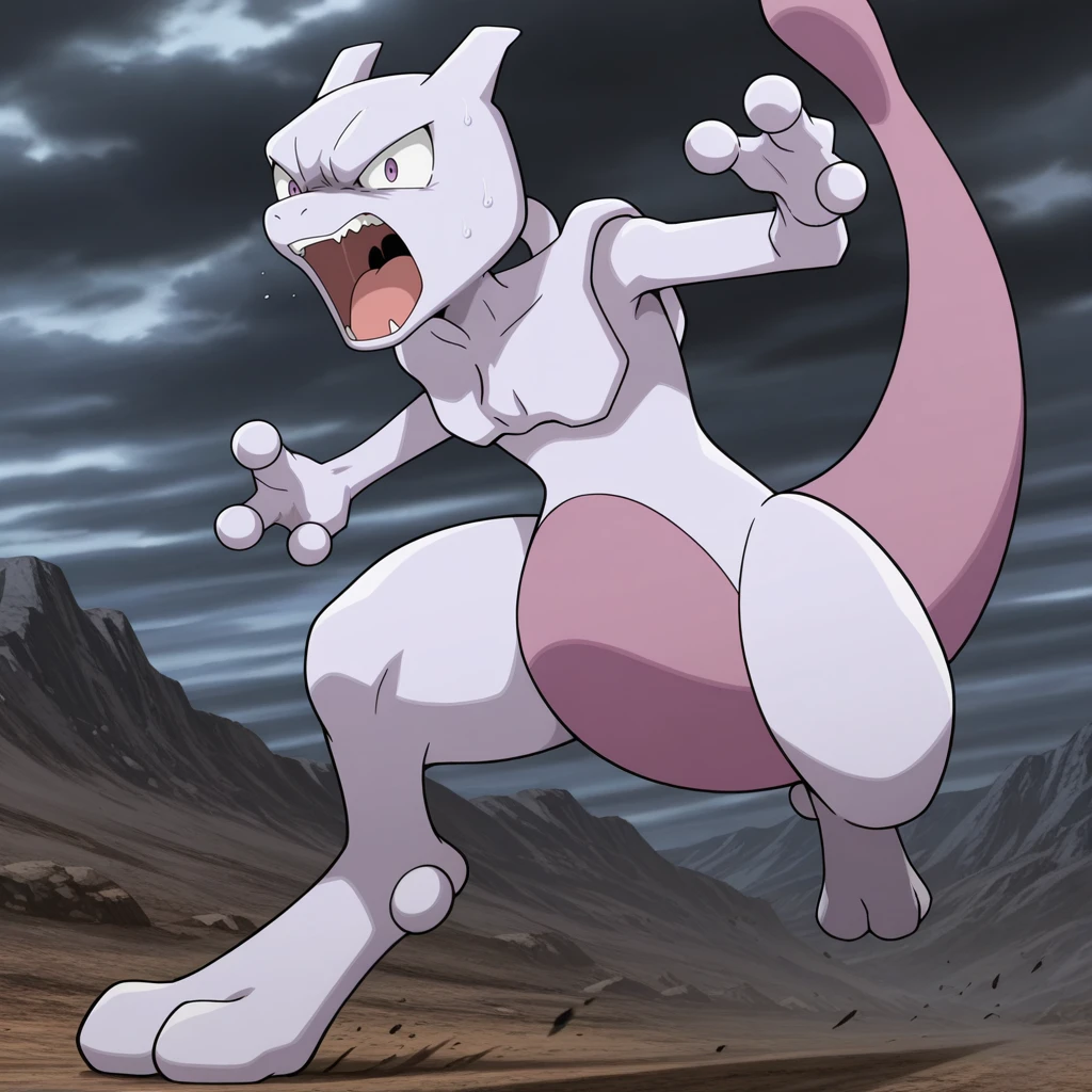 mewtwo, pokemon, <lora:pokemovies_v0_4_06wd_dadap:0.5> , pokemovies, sugimori ken, ken sugimori ken \(style\), masterpiece, 8k, best quality, <lora:mewtwo:1.0>