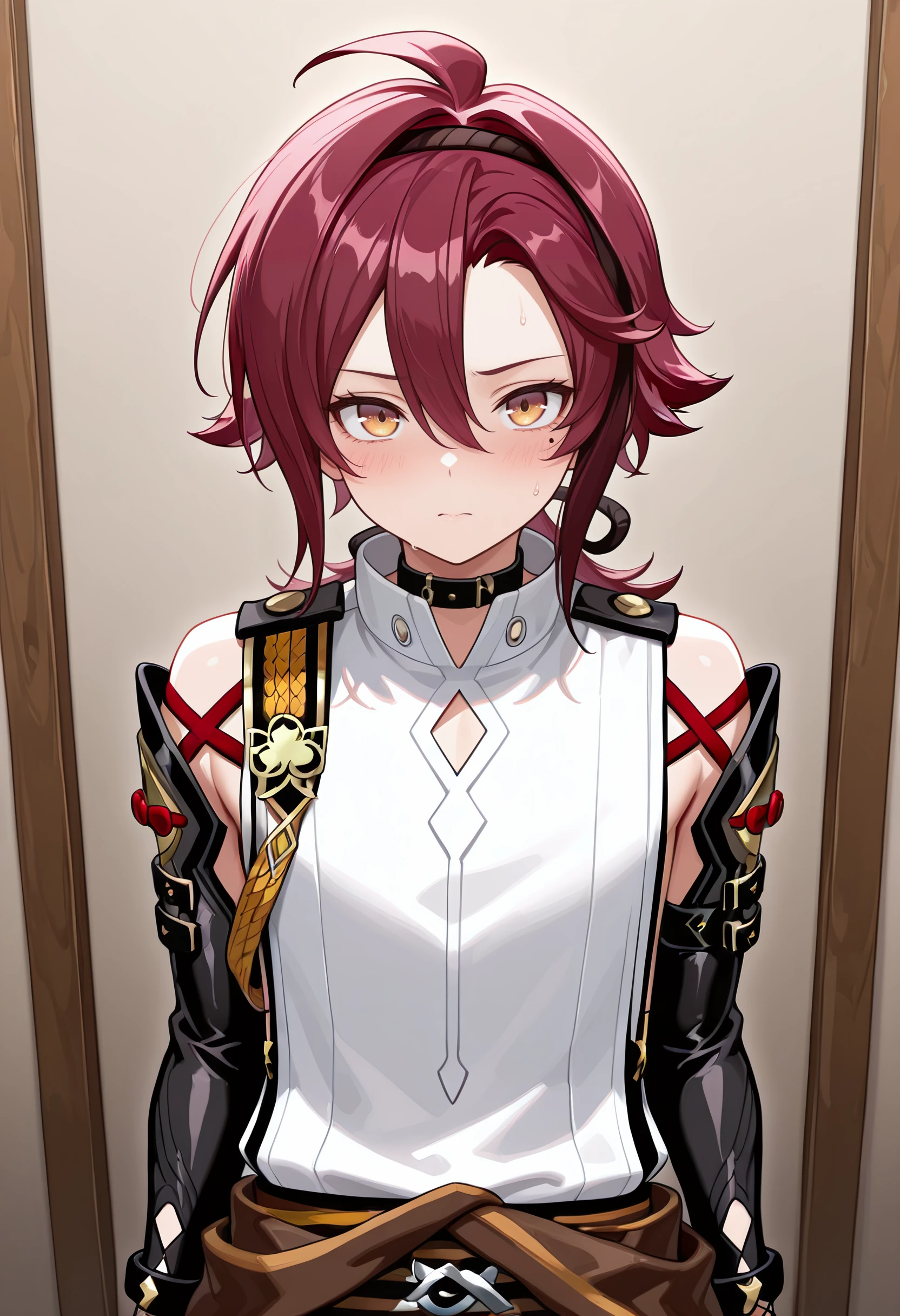 1boy, shikanoin heizou, amazing quality, high resolution, ultra-detailed, armor, solo, looking at viewer, masterpiece, best quality, very aesthetic, absurdres