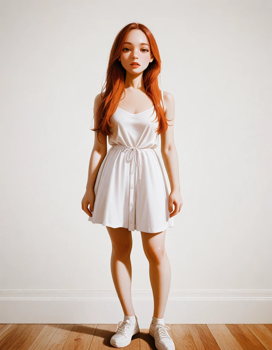 <lora:RDSaiIL:1> RDSaiIL, 1girl, facing viewer, looking at viewer, standing, full body, simple background, masterpiece, best quality, amazing quality, newest, very aesthetic, absurdres