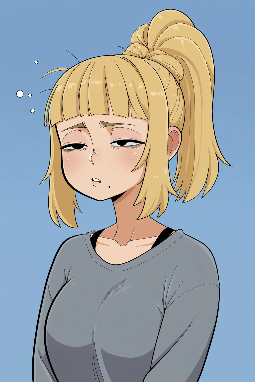 nsfw,(Petite),(boy),blonde low twintails,lips,(A penis grows between the legs),Side view,Sweat,White Breath,On all fours