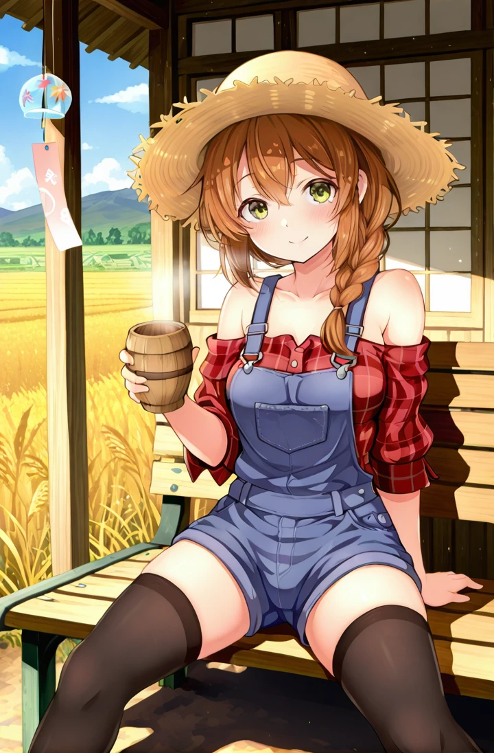 hitenkei style, claude monet style, oil painting, grain farm, iowa, tractor, ((topless)), nsfw, masterpiece, summer, 1 girl, erect nipples, intricately detailed, navel, bare shoulders, brown hair, necklace, cowboy hat, scenery, extremely detailed, bare breasts, puffy nipples, blue eyes, bare stomach, soaked, medium breasts, wrist watch, teen, soft eyes, smiling, armpit, sweaty, happy, half open eyes, lusty eyes, blushing, long hair, 1 ear visible, side bangs, sleepy eyes, large nipples, lifeless eyes, full body, denim shorts, hotpants, scenery, grain silo, huge nipples, long nipples, slim waist, saggy breasts, haystack, wearing glasses
