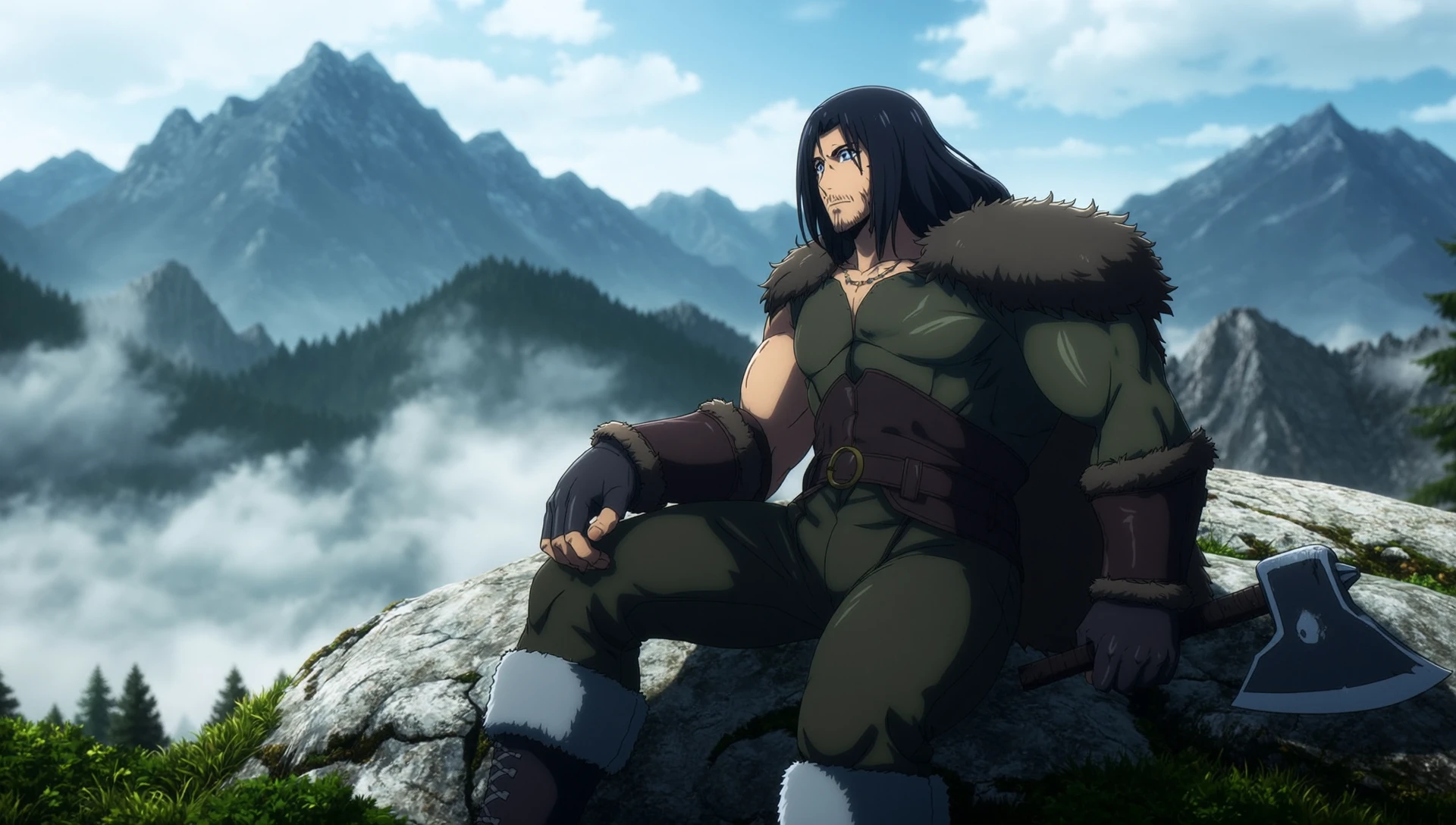 an anime screencap in solo leveling style of
, , The illustration depicts a serene scene within a sun-drenched room. A plump, ginger cat is curled up fast asleep on a soft, plush cushion placed directly on the polished wooden floor. Golden sunlight streams in through a nearby window, casting a warm, inviting glow that illuminates the cat's relaxed form and the surrounding floorboards. Dust motes dance gently in the light beams, adding to the peaceful atmosphere. The room itself appears cozy and lived-in, with the focus entirely on the slumbering feline.,
masterpiece,