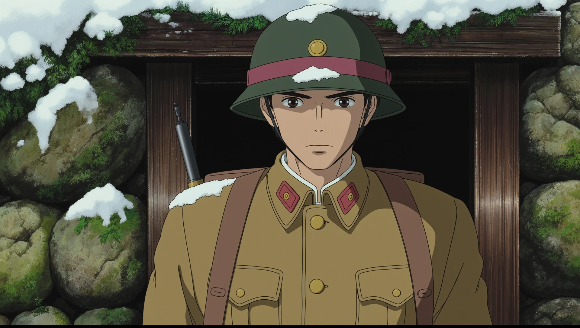 an anime screencap in ghibli style of
, , Here's a description of the character based on your request:
The image depicts a tanned young woman leaning casually against a low stone wall that borders a charming seaside town. She's wearing a stylish bikini. Her sun-kissed skin glows warmly. Her hair, perhaps tied back or flowing freely, frames a face that carries a relaxed, contented expression. The backdrop is a breathtaking sunset over the ocean, casting a warm, golden light across the scene. The calm water reflects the vibrant colors of the sky—oranges, pinks, and purples—creating a picturesque and serene atmosphere. The town itself appears to be nestled comfortably by the coast, with hints of quaint architecture visible. The overall impression is one of peaceful summer beauty and a moment of quiet enjoyment by the sea.,
masterpiece,