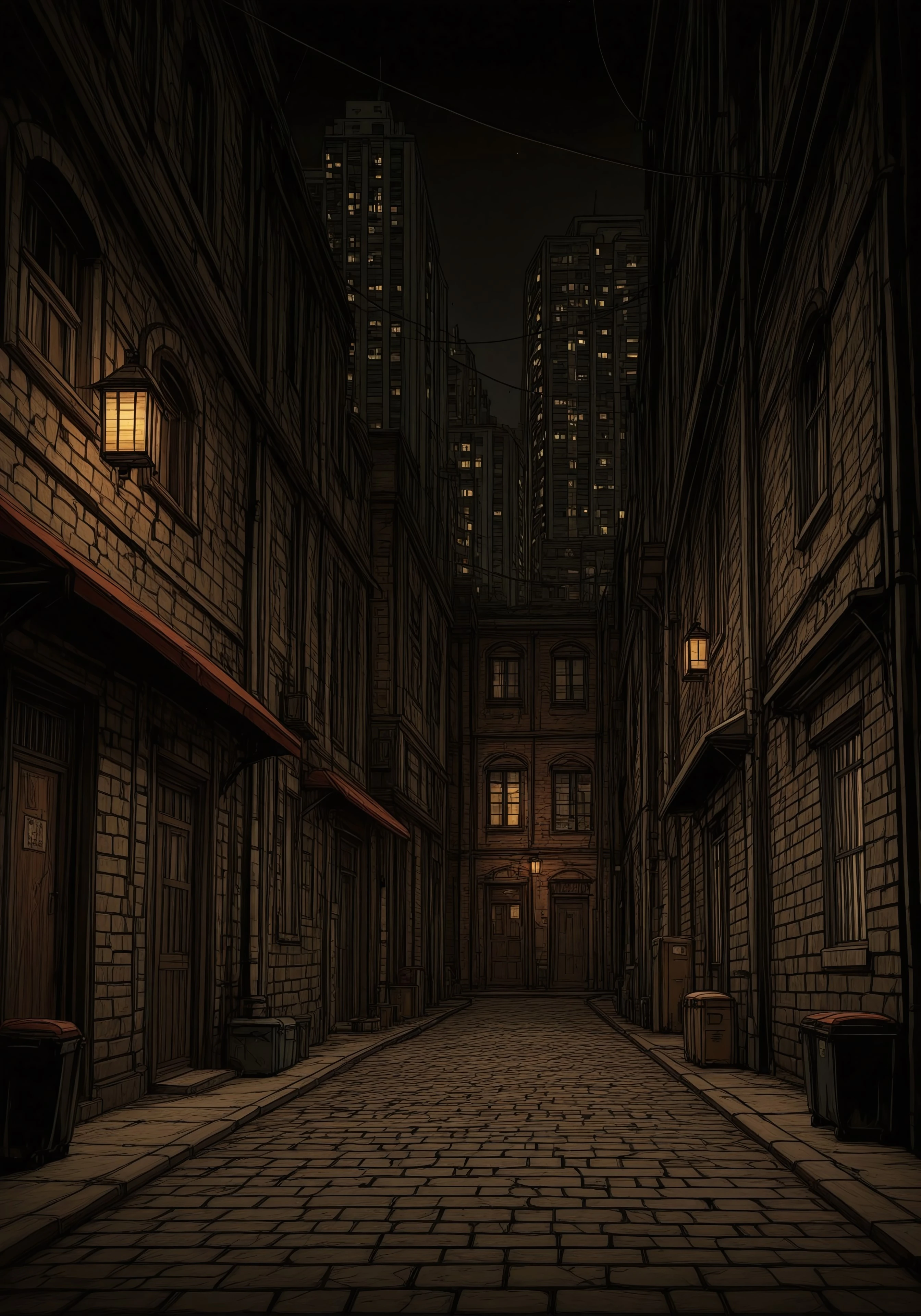 (((ultra detailed, masterpiece, high quality,  )))
, 
((( Nicialmb2, outdoors, scenery, building, night, dark, road, street, alley, city,))
,
((( )))
,
((( )))
,
((( )))
,
((( )))
,
((( )))
,
((( )))