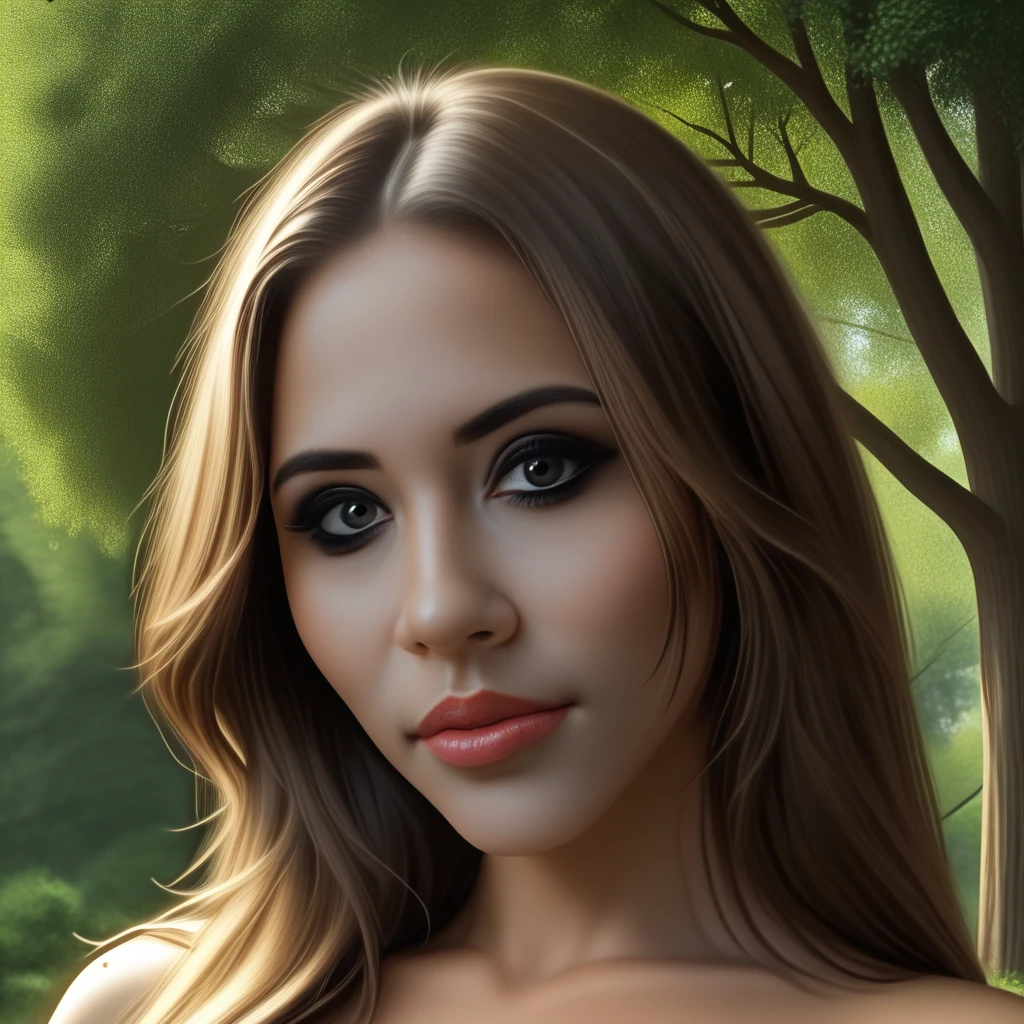 my_character_face. The image is a hyper-realistic digital painting of a young woman with a serene and confident expression. She has a light to medium skin tone, indicated by the bare shoulders. The background is a soft, dark eyeliner and mascara, visible at the top of the image, my_character_face. This is a high-resolution photograph featuring a young woman with striking, adding to the playful theme. She accessorizes with small, dark brown hair cascading down her shoulders, confident demeanor.  She is wearing a black, suggesting an outdoor, prominent cheekbones, straight, digital portrait of a young woman with a realistic, which contrasts subtly with her skin tone and hair, my_character_face. The image is a hyper-realistic digital painting of a young woman with a striking, dramatic eyeliner and voluminous mascara, likely of Latina or mixed ethnicity. She has an oval face, gradient of light blue and white, straight hair is a blend of dark brown and honey blonde, indicated by the turquoise water. The fence and some trees are visible, making her features appear lifelike and detailed., and her eyebrows are well-groomed. Her lips are full and painted with a soft pink lipstick. She has a small, heart-shaped face with a delicate, even light on her face.