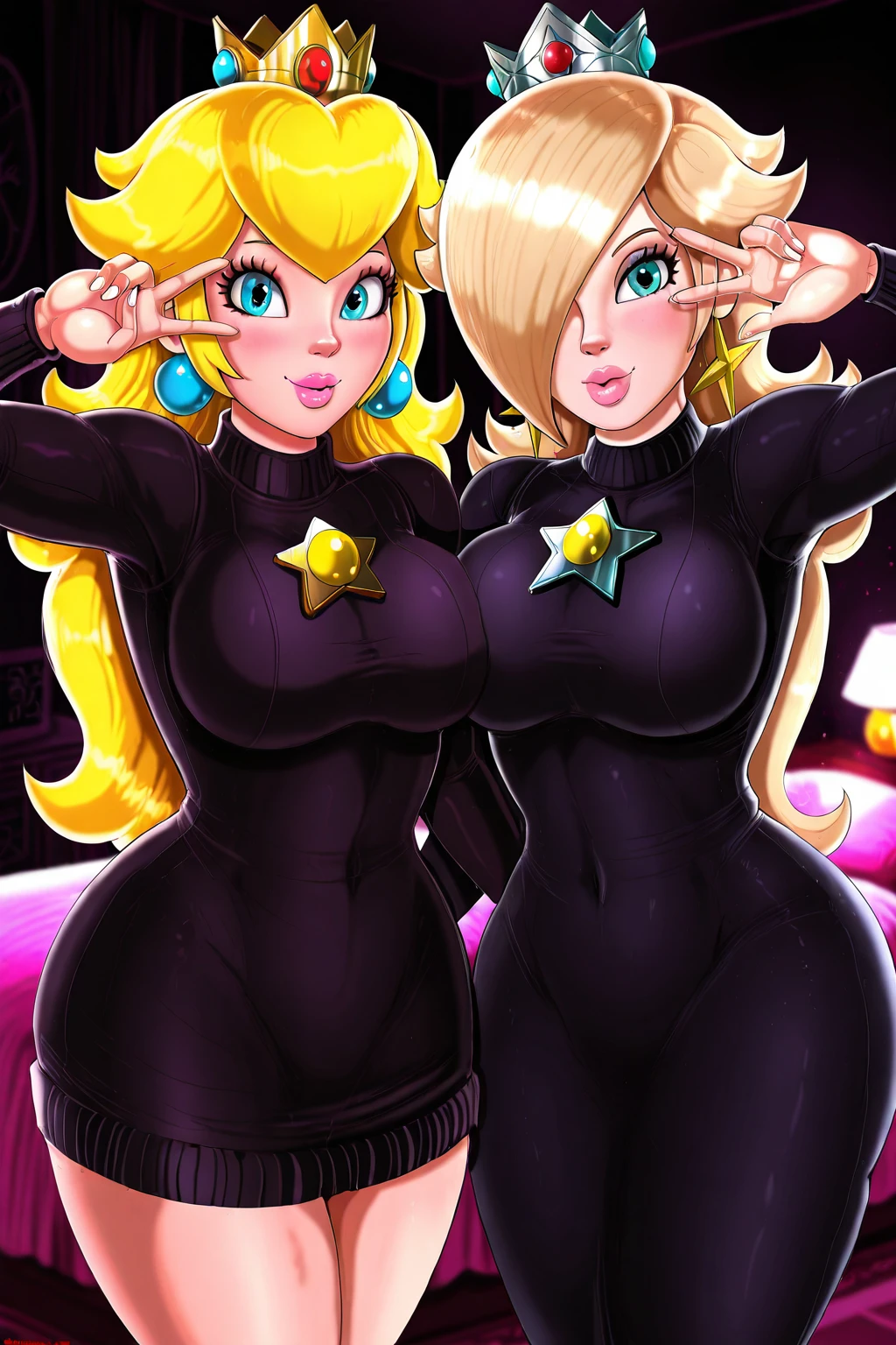 Twin sisters, Wear rave clothes, blonde, Green Eyes, In Rave, Ultra Sharp, High resolution, 8k, High resolution, Twin sisters looking at the view Chinese idol Mature Woman Huge ((Shiny enough to reflect light、Highly shiny navy blue metallic full bodysuit and tights.)) Twin sisters Chunli ((plump)) Ultra shiny metallic stockings ((Short blonde hair with bangs)) Twin sisters Red cheeks ((Glasses)) ((Twin sisters sitting on all fours in the night view and moonlight)) Sweaty Sweaty ((Mature Twin sisters women with pheromones)) Twin sisters with obscene gazes Sexy Face (Gorgeous makeup) ((Bright red lipstick plump lips)) ((Being stared at provocatively from the front)) A bewitching mature Twin sisters woman who looks like Ichika Matsumoto Duck Mouth Lip-trembling blowjob_gesture