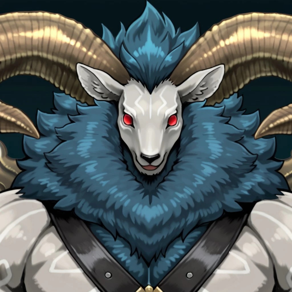 solo, goat horns, black dragon, black scalie, fully black body, black chest, goat skull mask, goat skull, skull mask, red eyes, white hair, white chest tuft, 1 boy, (pose:1.3), (posing:1.3), 4k, hi res, detailed face, 1boy, no nipples, adventurer outfit, brown belt, loincloth, sword on waist, uploaded to e621, topless, shirtless, by zackary911, by haps, by kattalu, by jarlium,by zex, white background, armor, barbarian armor,