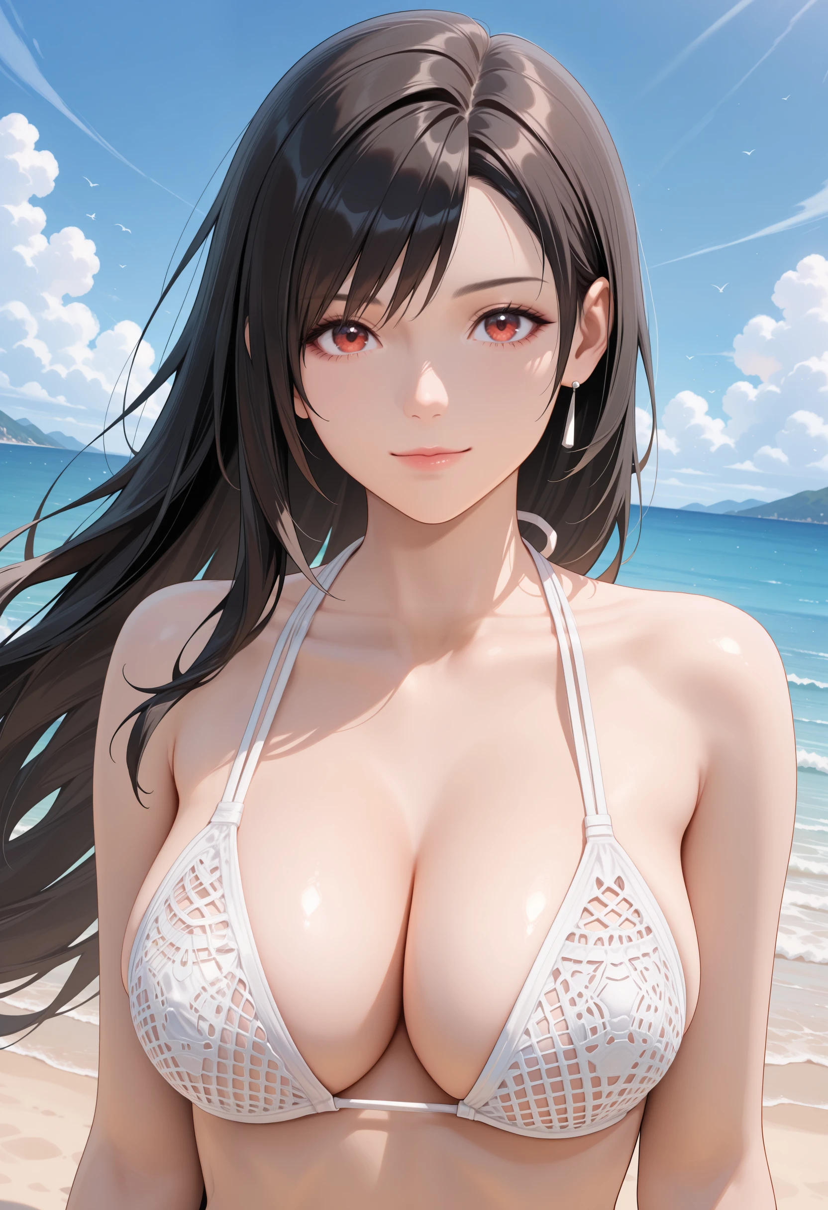 Ran (Orchid) Fishnet bikini - DOAXVV Outfit (Illustrious) v1.0