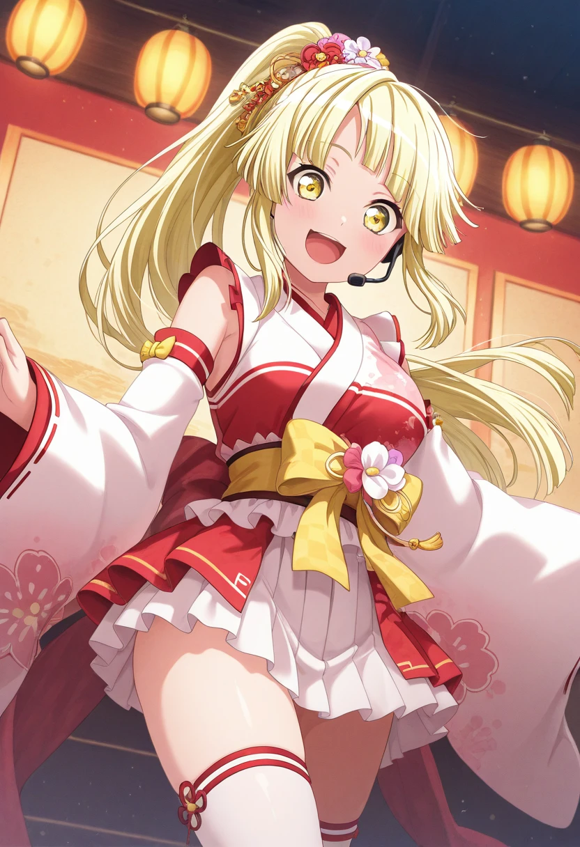 Hoshimiya Ichigo,Red Eyes,blond,Smile,Kimono、shrines、Yuki、Cameltoe