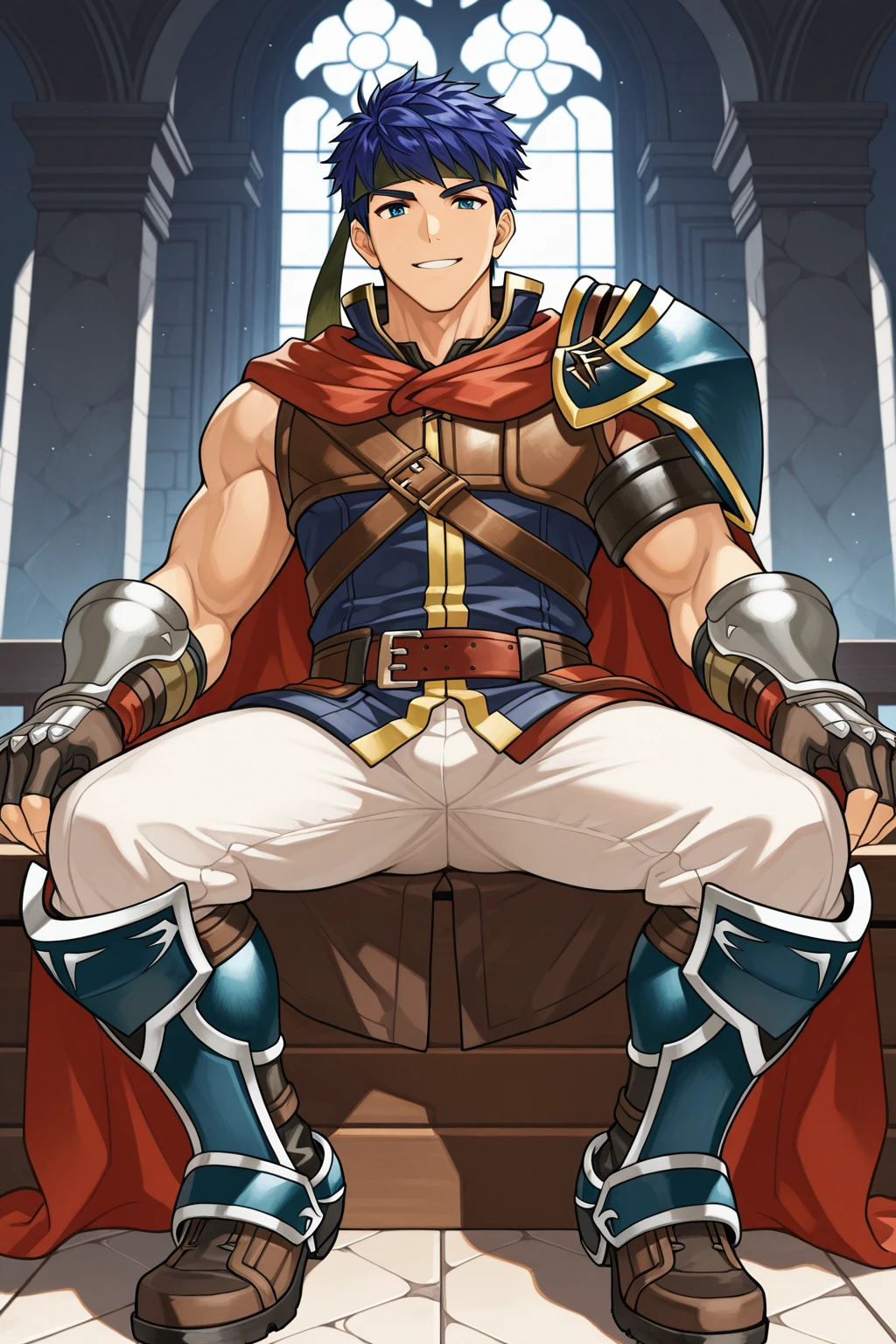 ((A ginger haired tall lean 18 years old English prince inspired by Spanish princess series’ Heinrich VII is wearing erotic medieval leather clothes his nipples piercing the cloth)), ((huge protruding bulge)), NSFW, hentai, porn, the setting is beautiful medieval outside castle, ((youthful face)), he is outside with soldiers in armor, he is wearing rings, ((he is posing seductively)), ((he is being penetrated by some peasants)), sex,
