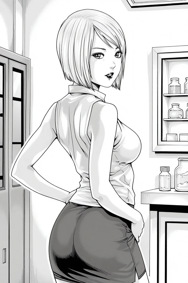he beautiful girl in lace top and leggings is sitting astride a pile of skeletons in the center of the picture. She is holding a trembling sausage with juice squeezed out in her hand and smiling. There are multiple comic storyboards in the background，cbt, sausage bondage,sausage insertion,Sexy, trampling sausage with high heels heel,(masterpiece, best quality:1.2)，1 beautiful girl,sexy，comic storyboard:2, leggings, sit astride, axially symmetrical:2, ,femdom，sounding，cbt，hold，smile，colorful，leggings，thin gap，cameltoe，insertion，trembling，juice，spray， Long hair,Lace top,Sexy, Shiny leggings, High heel，cleveage, trampling, in forest, saliva , Mucus，
