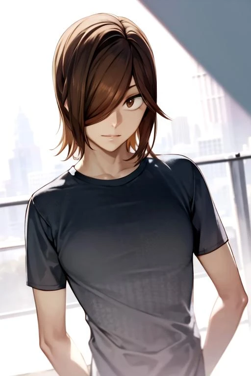 photorealistic, (4k), depth of field, (Masterpiece), (realistic skin texture), extremely detailed, intricate, hyper detailed, high resolution, professional photography, bokeh, depth of field, sharp detail, best quality, looking at viewer, 1boy, solo, male focus, <lora:hajime_aoyagi:0.98>, hajime_aoyagi, light brown hair, brown eyes, hair over one eye, shirt, , The Valley of the Damned,