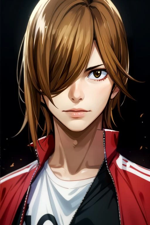 (best quality:1.1), (masterpiece:1.4), photorealistic, , , depth of field, , (realistic:1.4), 1boy, solo, male focus, <lora:hajime_aoyagi:0.8>, hajime_aoyagi, light brown hair, brown eyes, hair over one eye, zombie hunter costume, science fiction cyber-noir, 8k resolution
