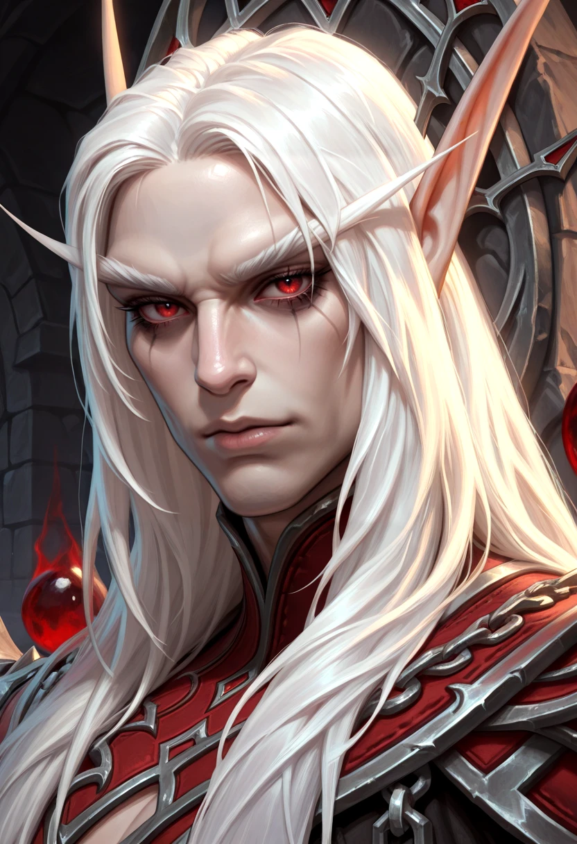 very awa, masterpiece, best quality, absurdres, newest, perfect quality, detailed background, intricate details
<lora:ILWoWKaelthas:1>
WoWKaelthas, 1boy, male focus, pointy ears, long hair, white hair, red eyes, elf, looking at viewer, portrait