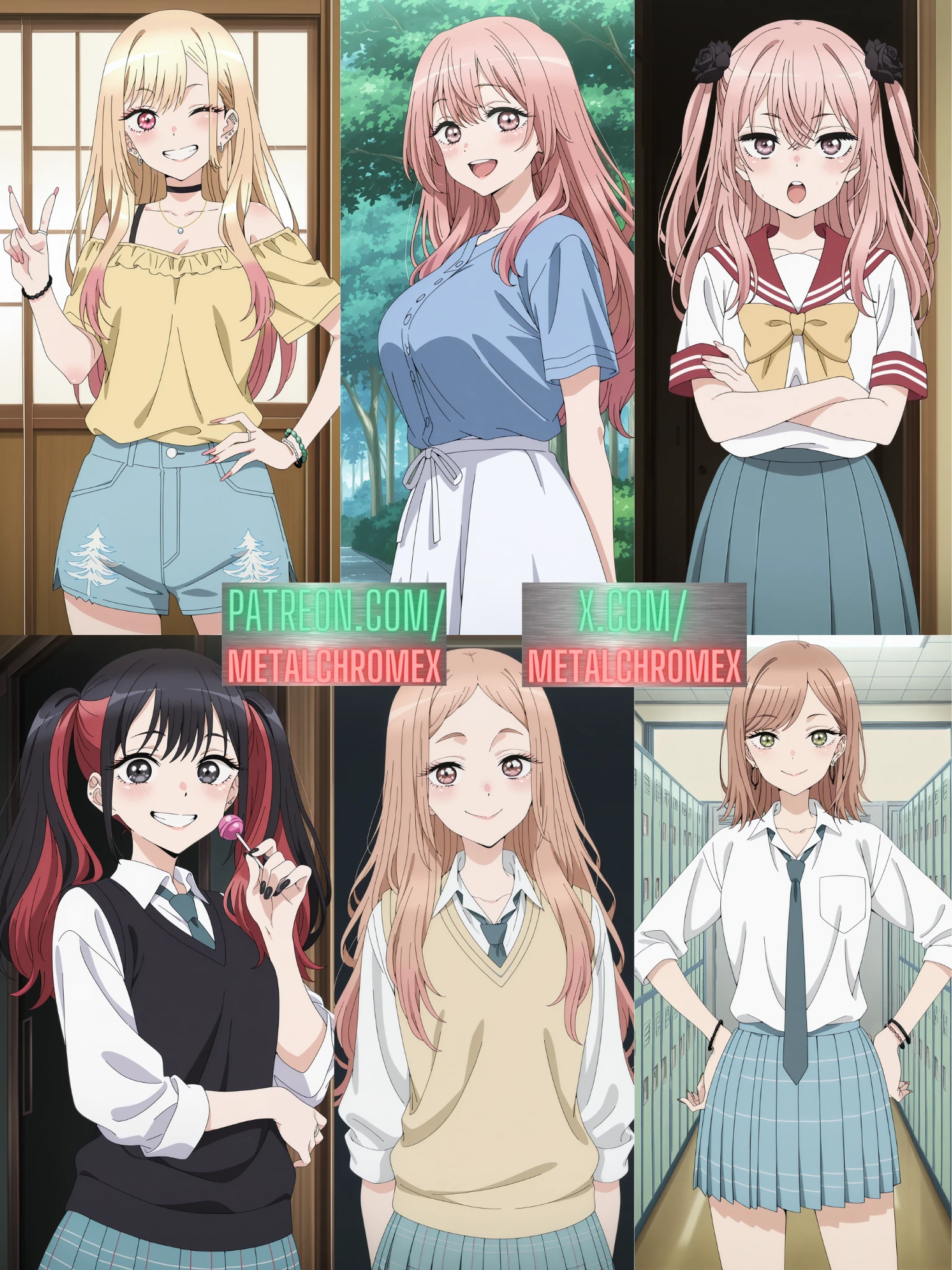 Marin Kitagawa, Sajuna Inui, Shinju Inui, Nowa Sugaya, Rune Yamauchi, Daia Yahiro (My Dress-Up Darling) V1
