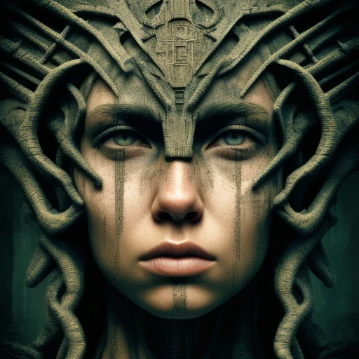 Dystopian Mythology Fantasy, Portrait