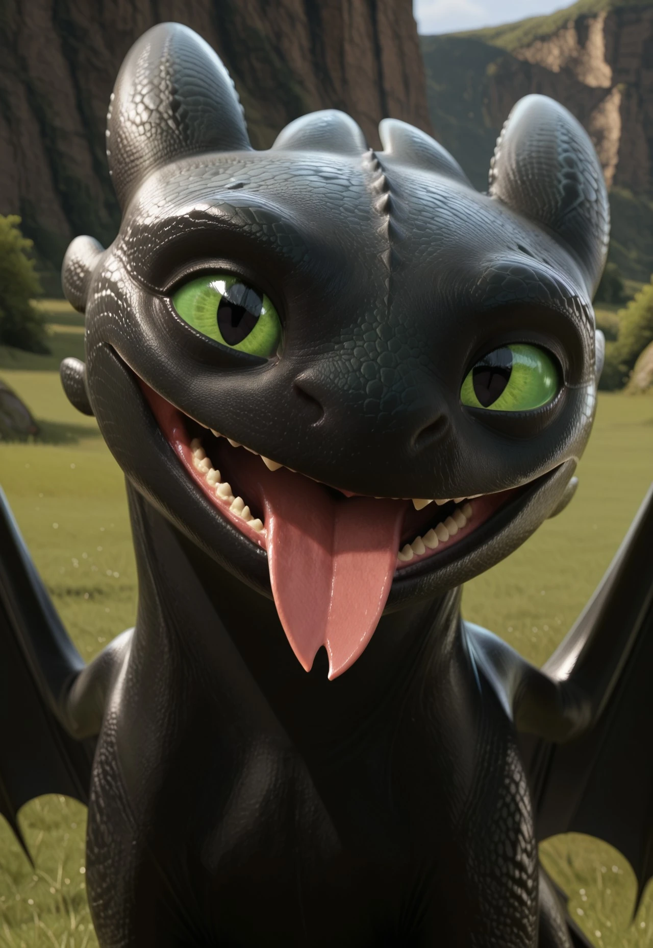 Toothless (HTTYD Live Action Movie) Toothless Illustrious V1