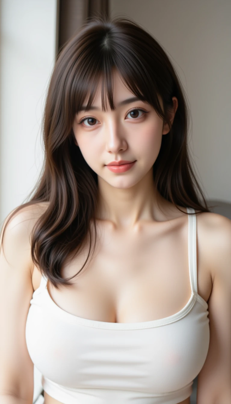 A a woman with a very big breast posing for a picture, beautiful japanese girls face, beautiful asian girl, japanese model, girl cute-fine-face, young sensual gravure idol, japanese goddess, young skinny gravure idol, asian girl, neatly coming out of her head, beautiful asian woman, realistic young gravure idol, young pretty gravure idol.
Masterpiece, ultra detailed, realistic, photo realistic, high detail RAW color photo, professional photograph, extremely detailed, finely detail, lens flare, Dynamic lighting, 8K, RAW Photo, Best High Quality, Masterpiece: 1.2, Ultra HD: 1, High Detail RAW Color Photo, Pro Photo, Realistic, Photo Realistic: 1.5, Live Photo, Super detailed, Masterpiece, Real Skin, Realistic Skin, Realistic HD Eyes, Highly detailed Eyes, Perfect Eyes, Perfect face, Perfect fingers, extremely detailed face, extremely detailed eyes, extremely detailed skin, perfect anatomy.