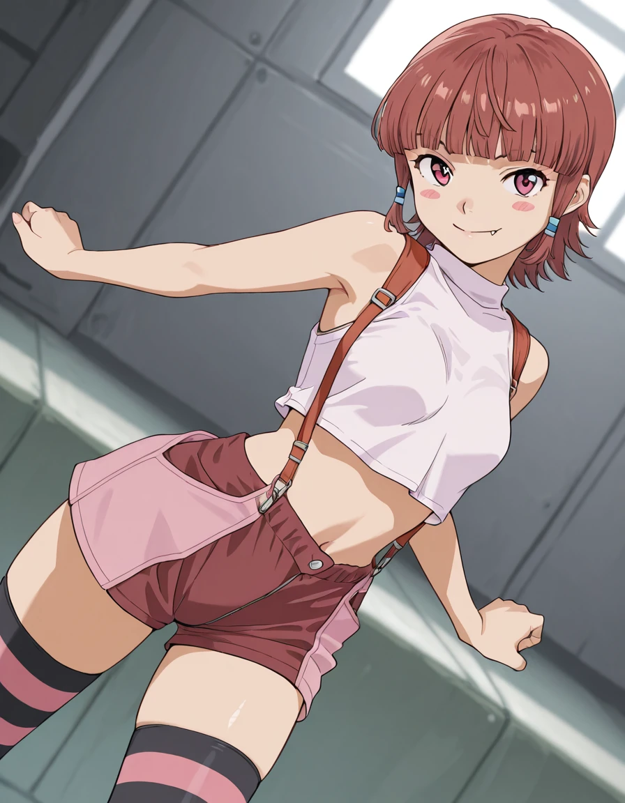 (((pixel-perfect, detail-perfect))), solo focus, 1girl, you watanabe, looking at viewer, smile, superhero, leotard, highleg leotard, bare legs, boots, standing, solo focus, tight belt, hands on hip, full body shot, city backdrop, sleeveless, ultra highres, absurdres, ((only five fingers)), perfect body, good proportions,