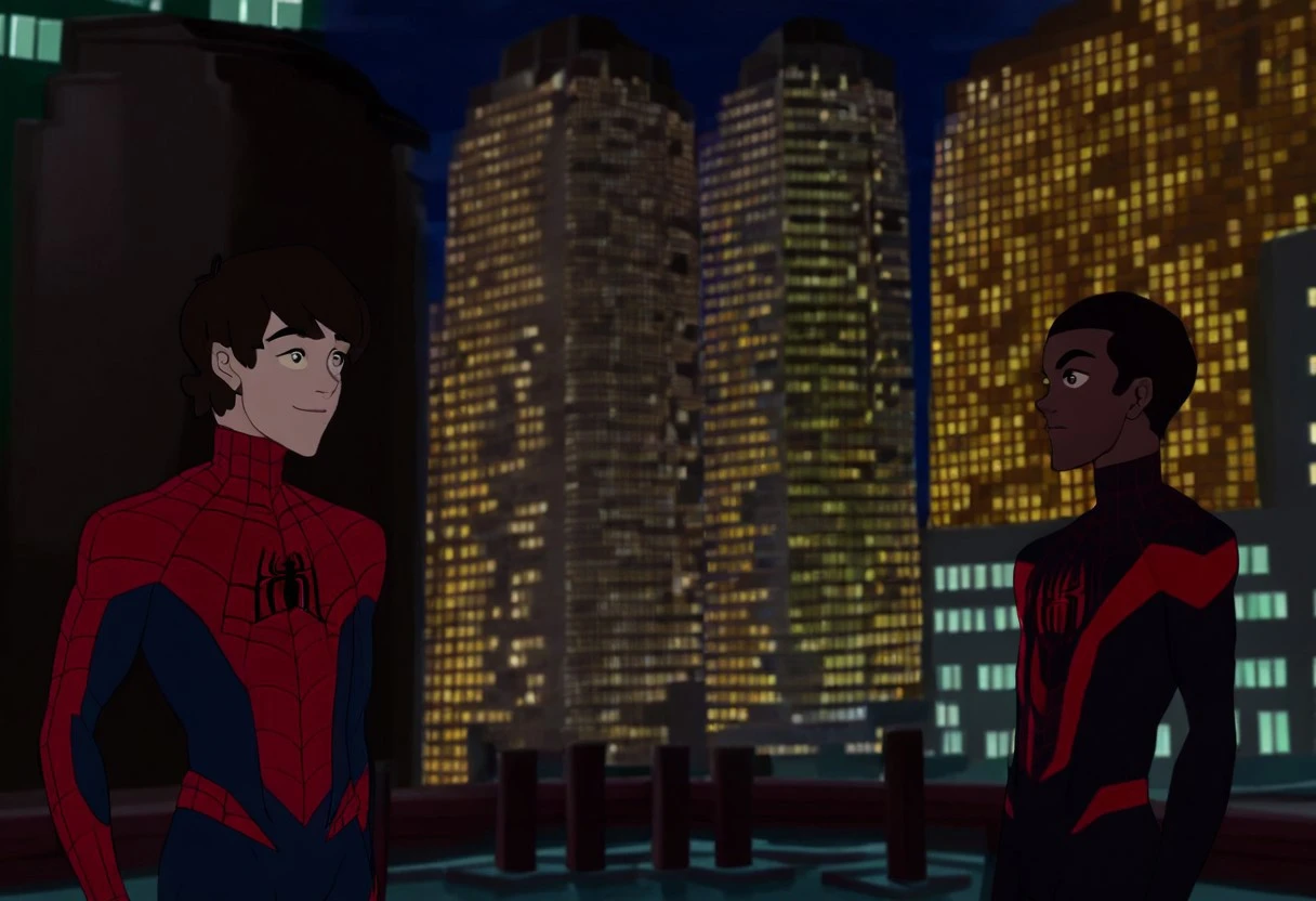 Miles Morales and Peter Parker from Spiderman 2017 V1