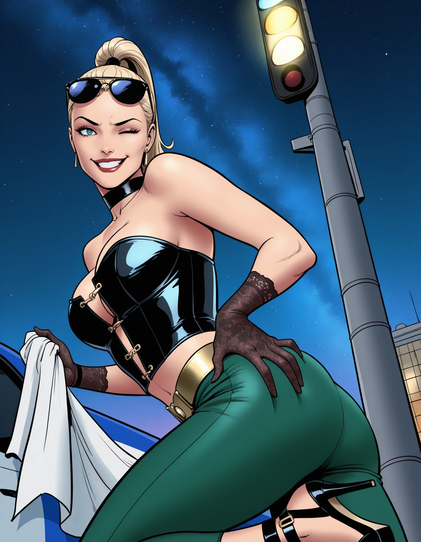 Race Queen Bustier and Belt | Vroom Vroom | ILXL ILXL